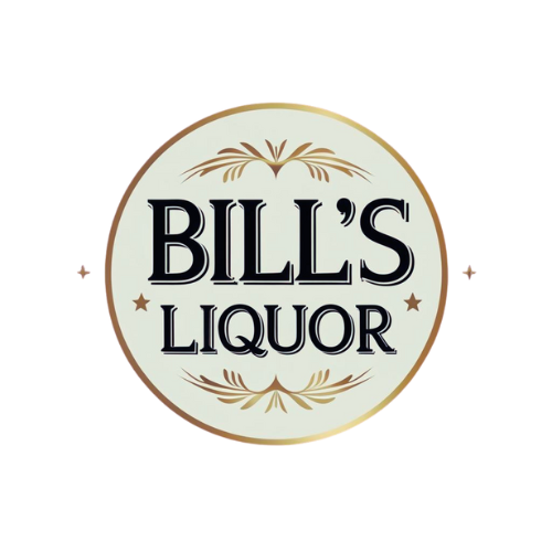 Bills Liquor Logo - Burgundy and Cream